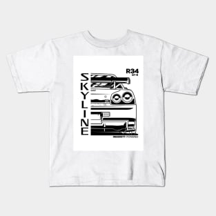 SKYILINE-R34 Kids T-Shirt